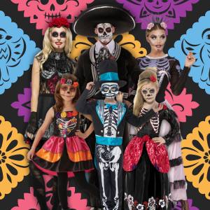 Day of the Dead Costumes for Adults and Kids