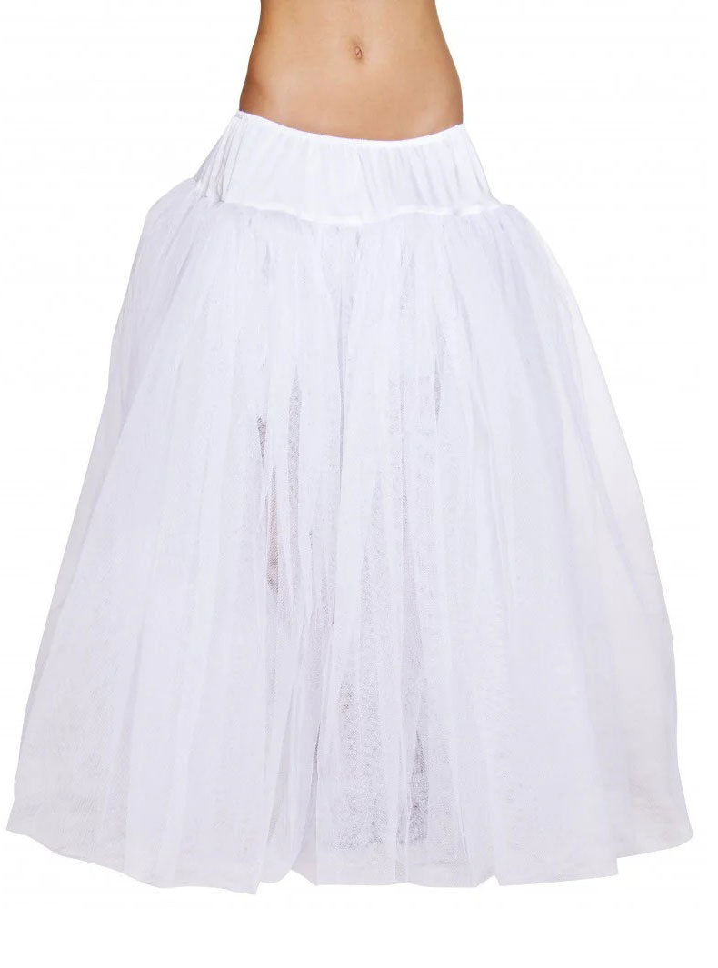 Full Length Womens White Petticoat