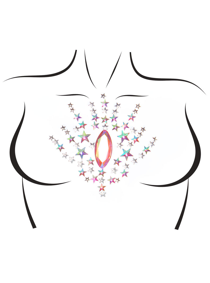 Juniper Multicolour Stick On Body Jewels Alternative Image