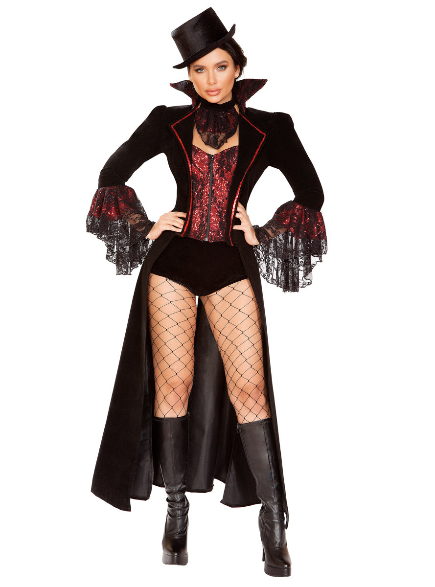 Lusty Vampire Sexy Womens Deluxe Halloween Costume - Main Image