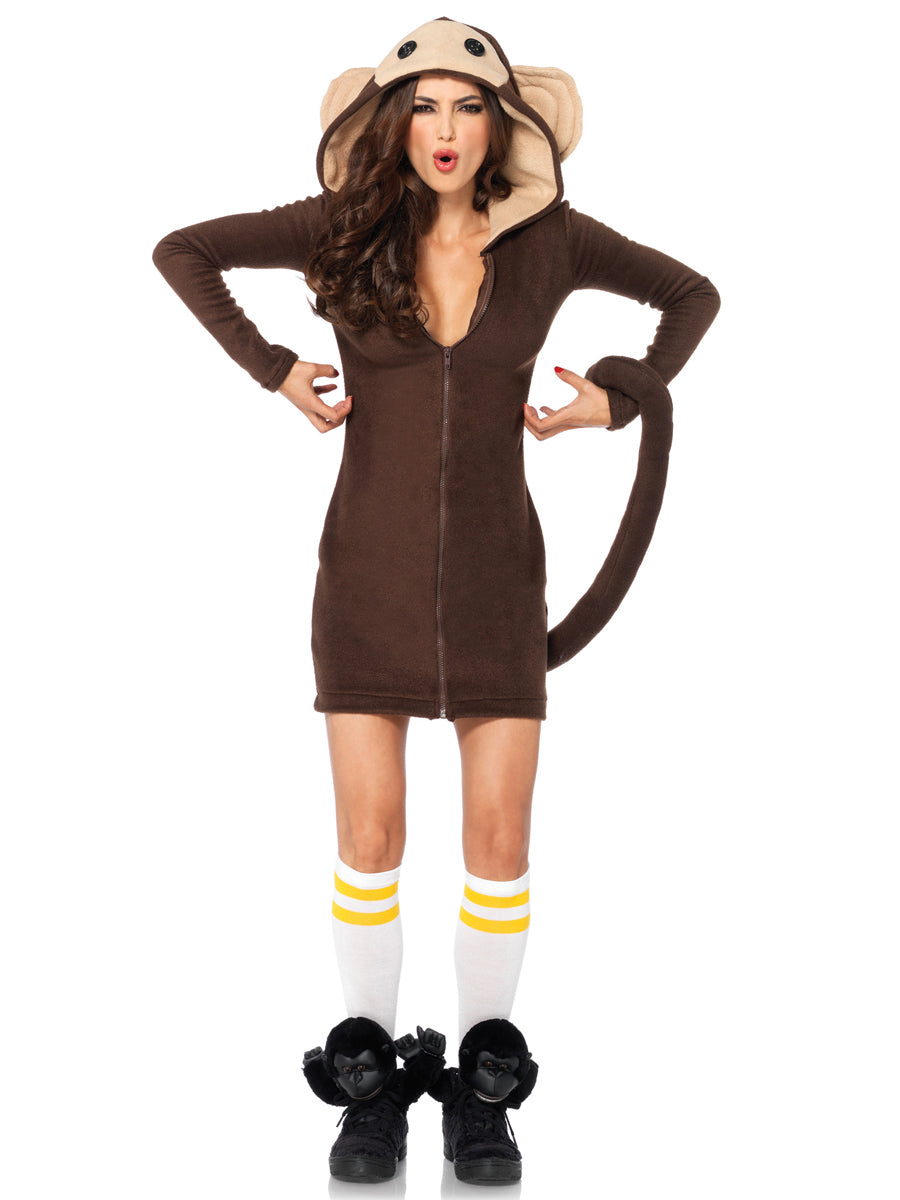 Cozy Cute Monkey Womens Costume