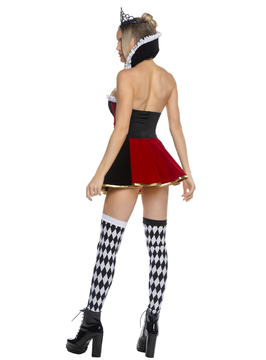Wonderland Queen Sexy Womens Fairytale Costume - Back Image
