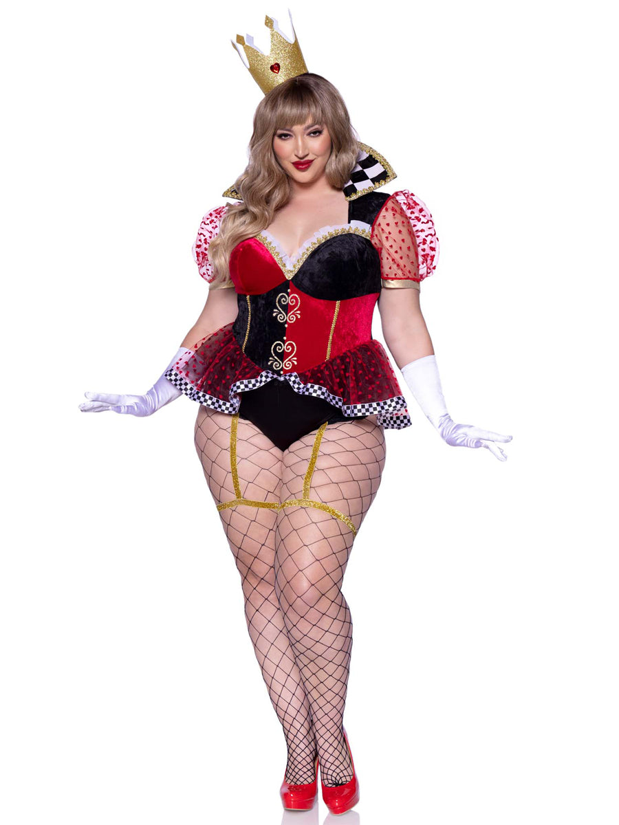Womens Plus Size Sexy Black And Red Ravishing Queen Costume Alternative Image