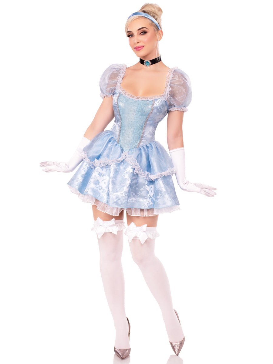 Womens Sexy Blue Ballroom Babe Princess Cinderella Costume Alternative Image