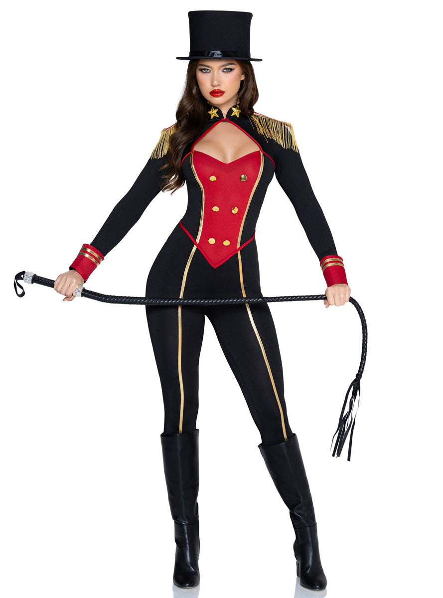 Sexy Womens Commanding Ringmaster Costume Alternate Front Image 2