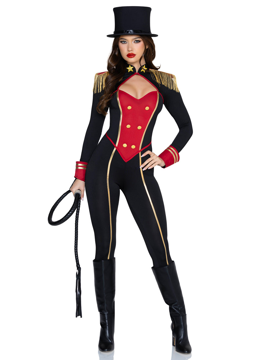 Sexy Womens Commanding Ringmaster Costume Front Image