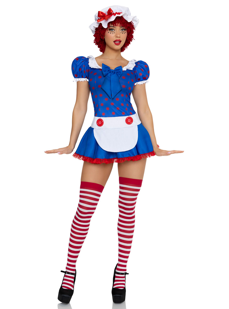 Sexy Womens Darling Rag Doll Costume Front Image