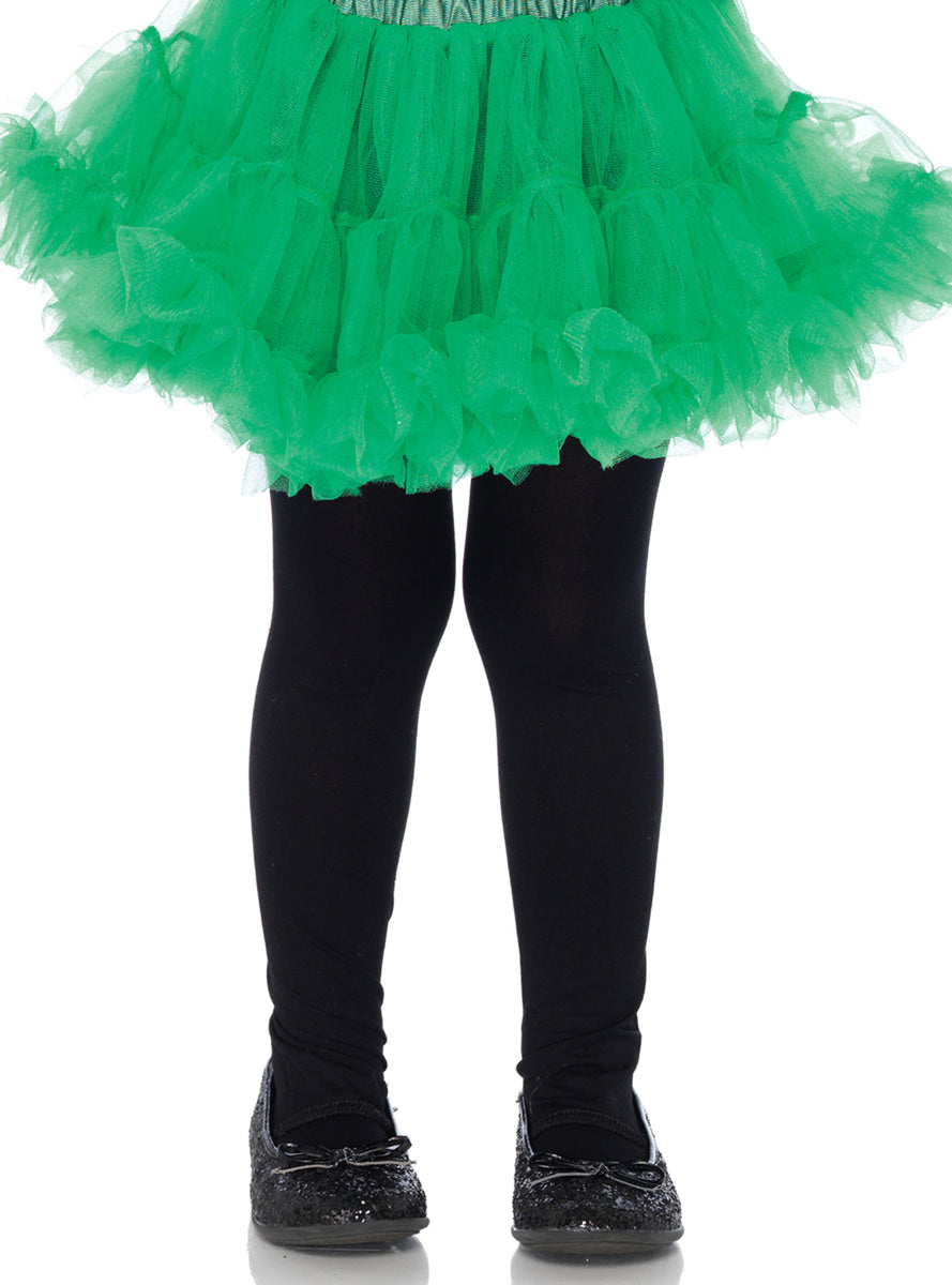 Fluffy Girls Green Costume Petticoat