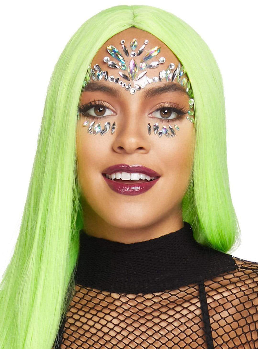 Iris Clear Face Jewels Alternate Image