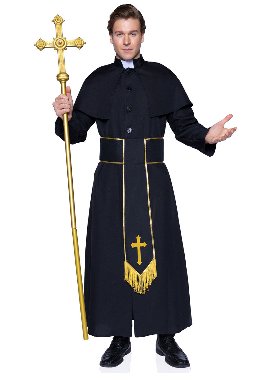 Men's Deluxe Catholic Priest Costume - Alternate Image