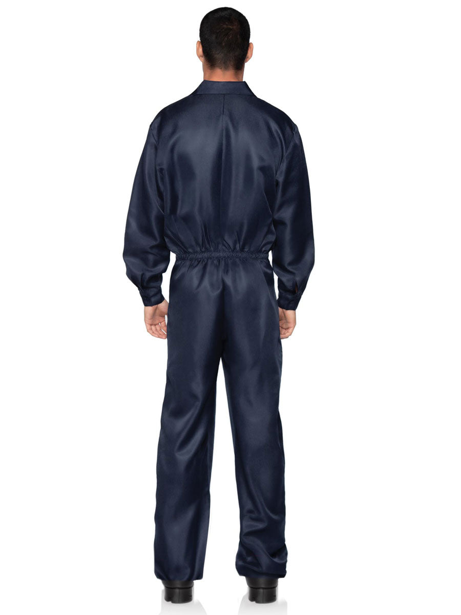 Navy Blue Boiler Suit Mens Costume