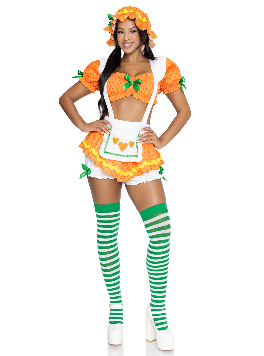 Sexy Womens Orange Blossom Babe Costume Alternate Front Image