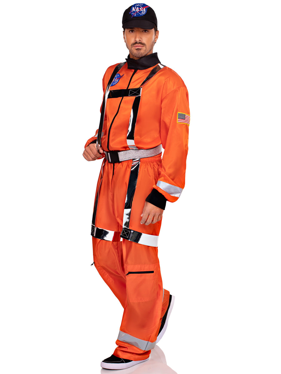 Cosmic Orange Astronaut Adults Costume