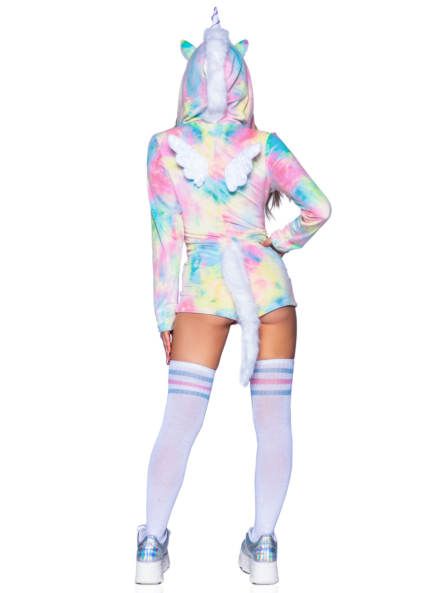 Pastel Rainbow Unicorn Womens Romper Costume