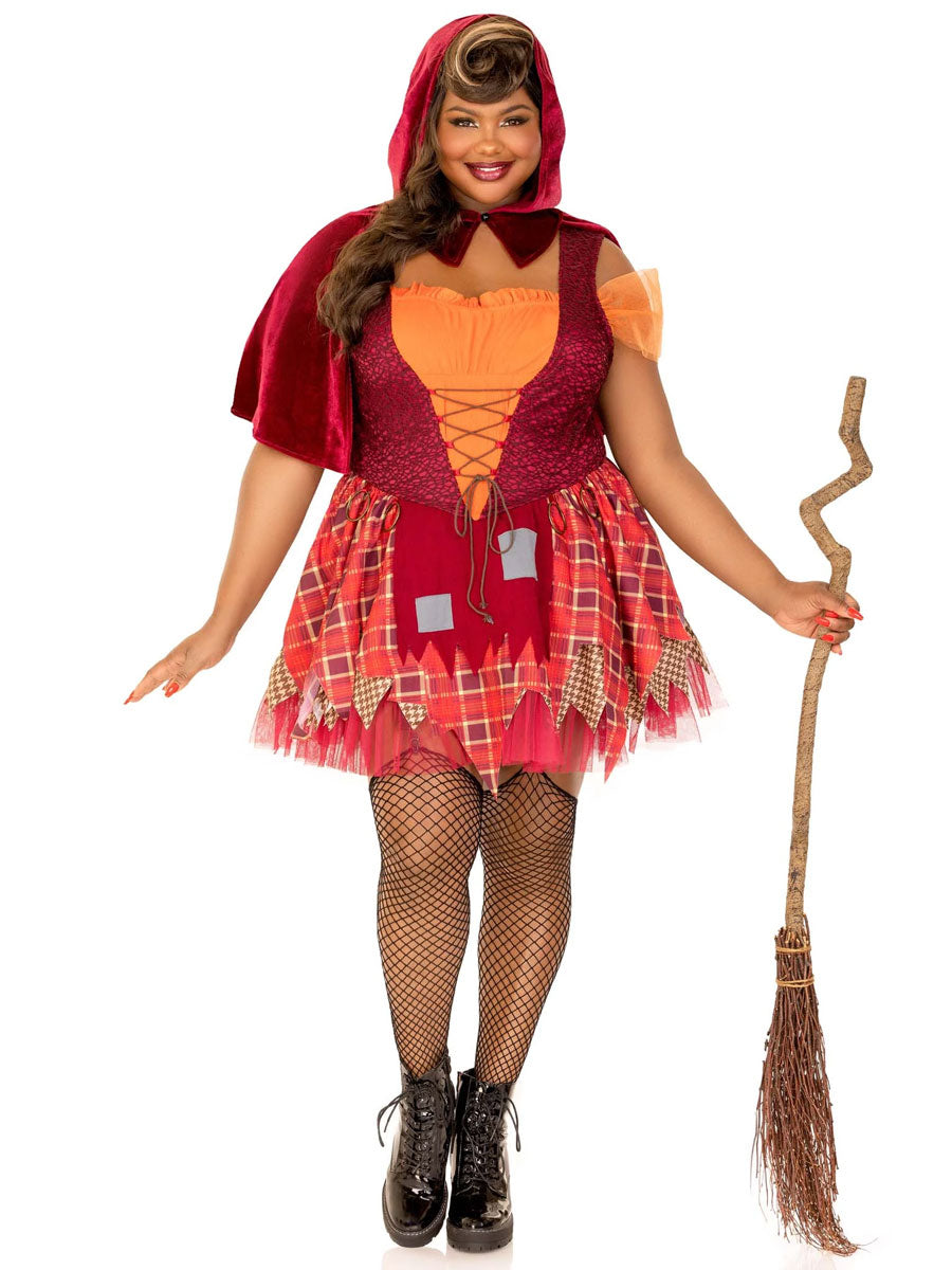 Salem Sweetie Plus Size Womens Witch Halloween Costume