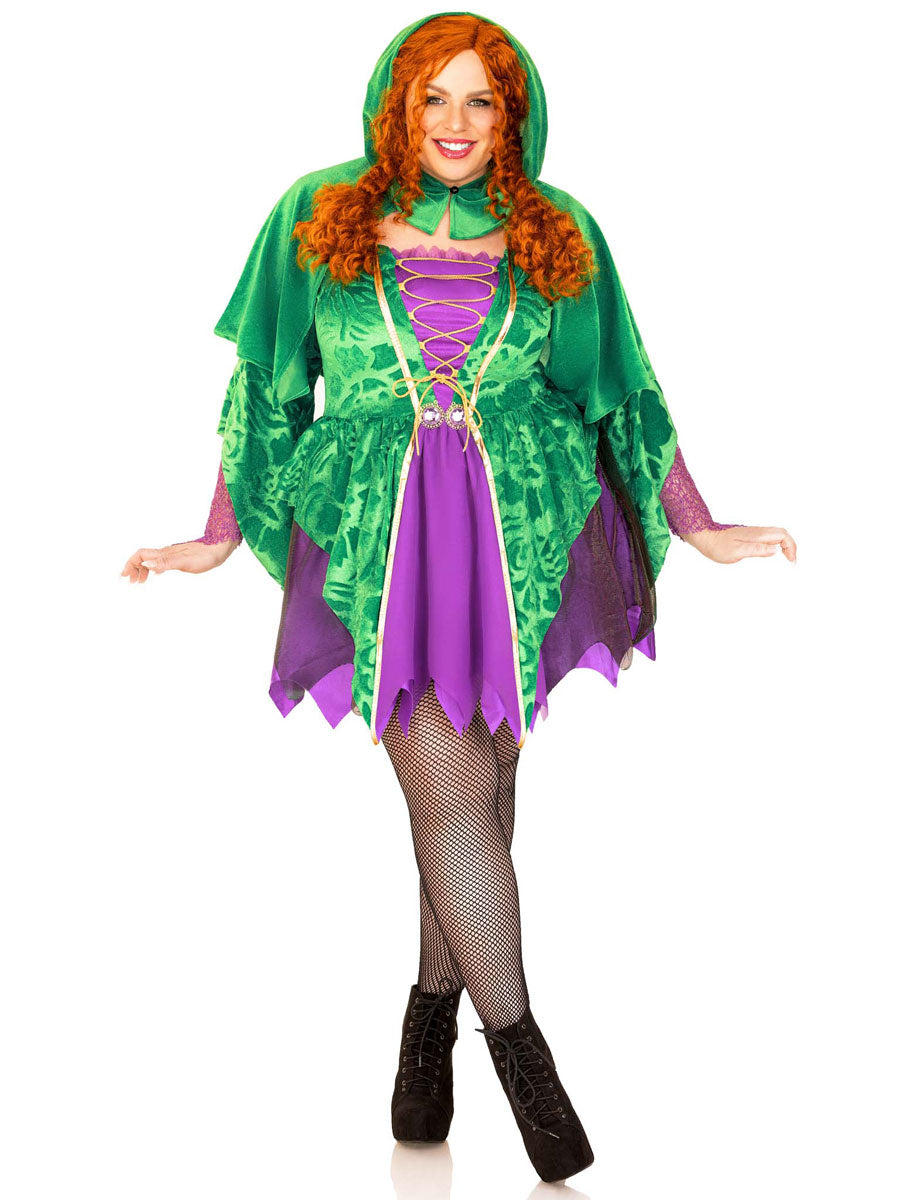 Spellcaster Witch Womens Sexy Plus Size Halloween Costume