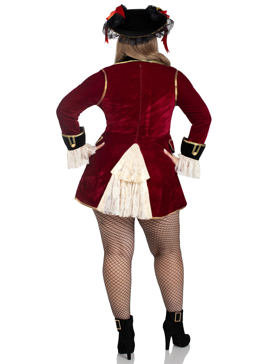 Pirate Captain Deluxe Womens Plus Size Costume