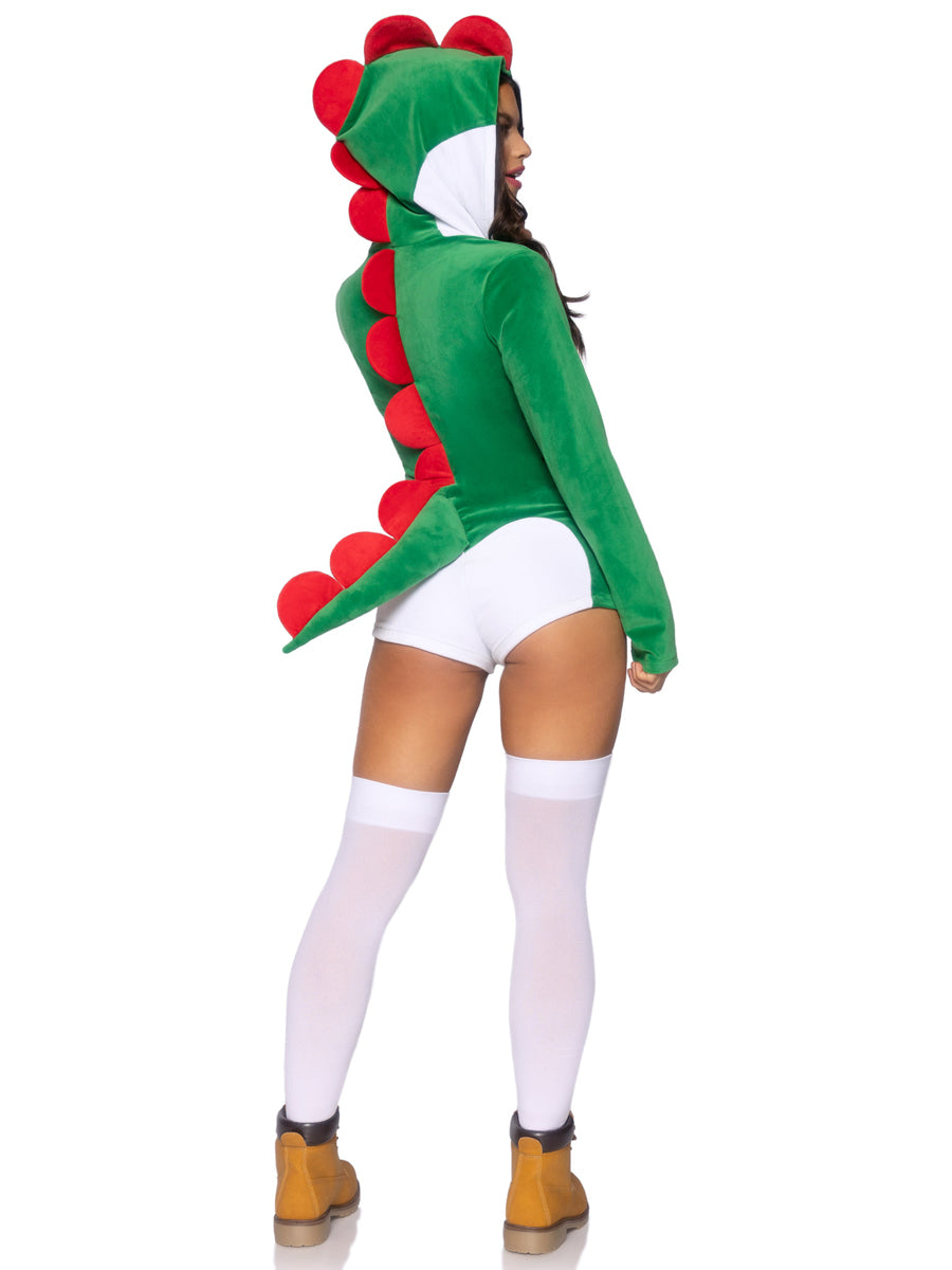 Super Dino Womens Sexy Gamer Costume