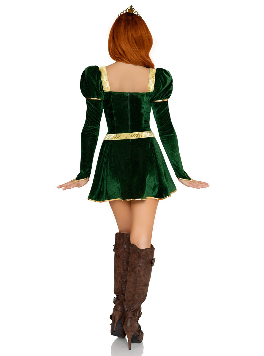Sexy Womens Swamp Princess Princess Fiona Costume Back Image