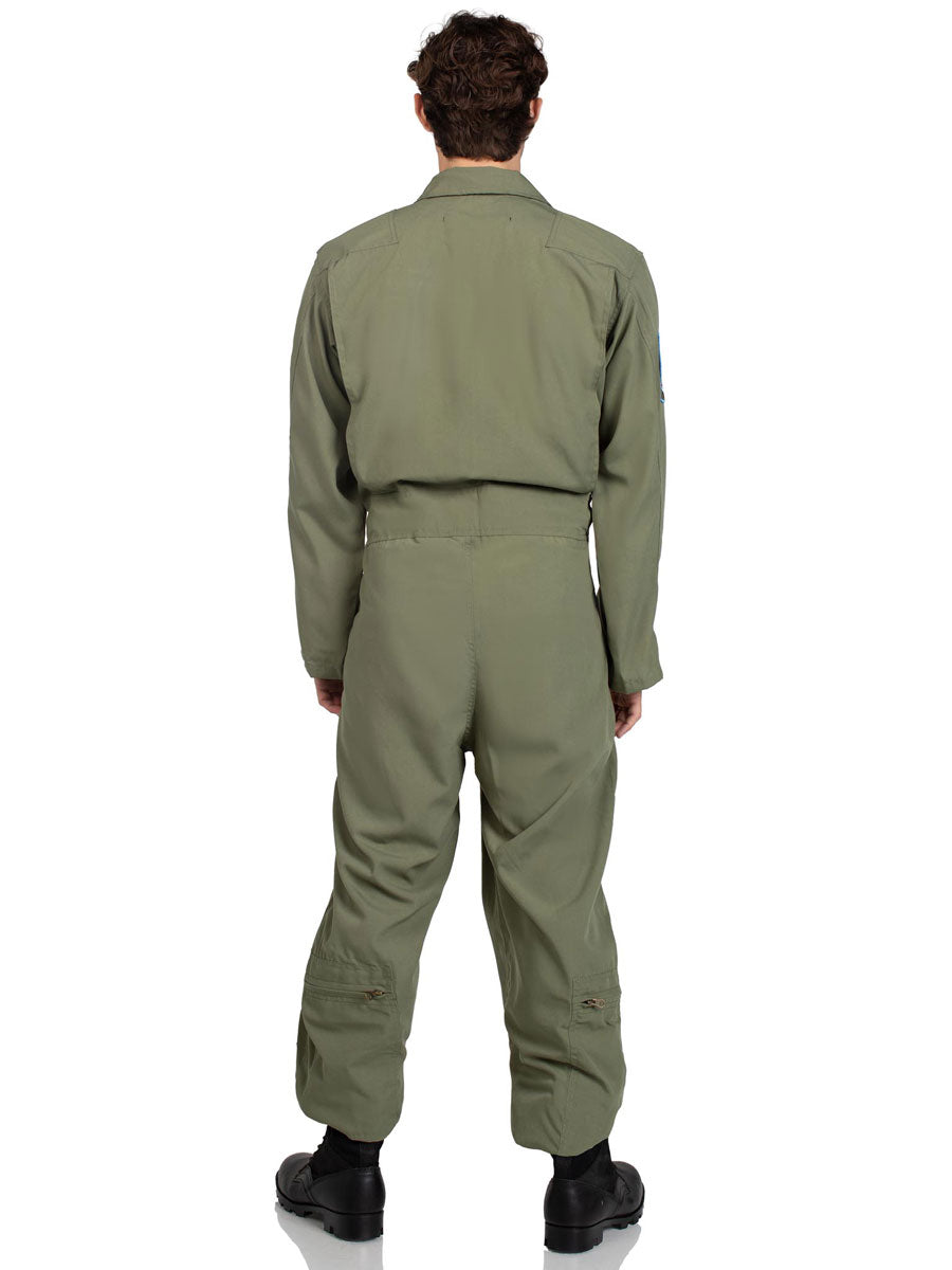 Top Gun Mens Deluxe Flight Suit Costume