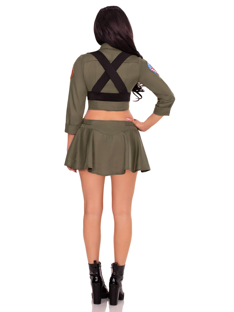 Top Gun Womens Sexy Fighter Pilot Costume