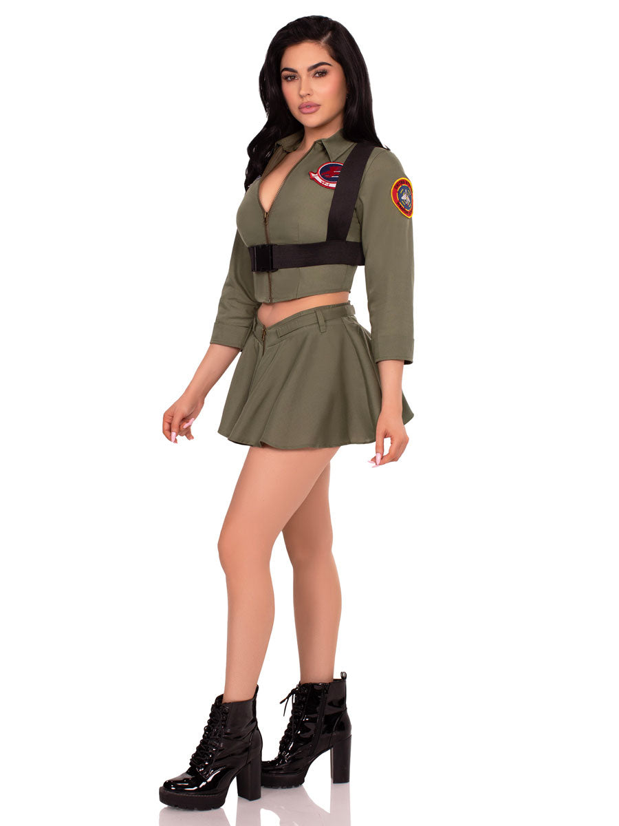Top Gun Womens Sexy Fighter Pilot Costume