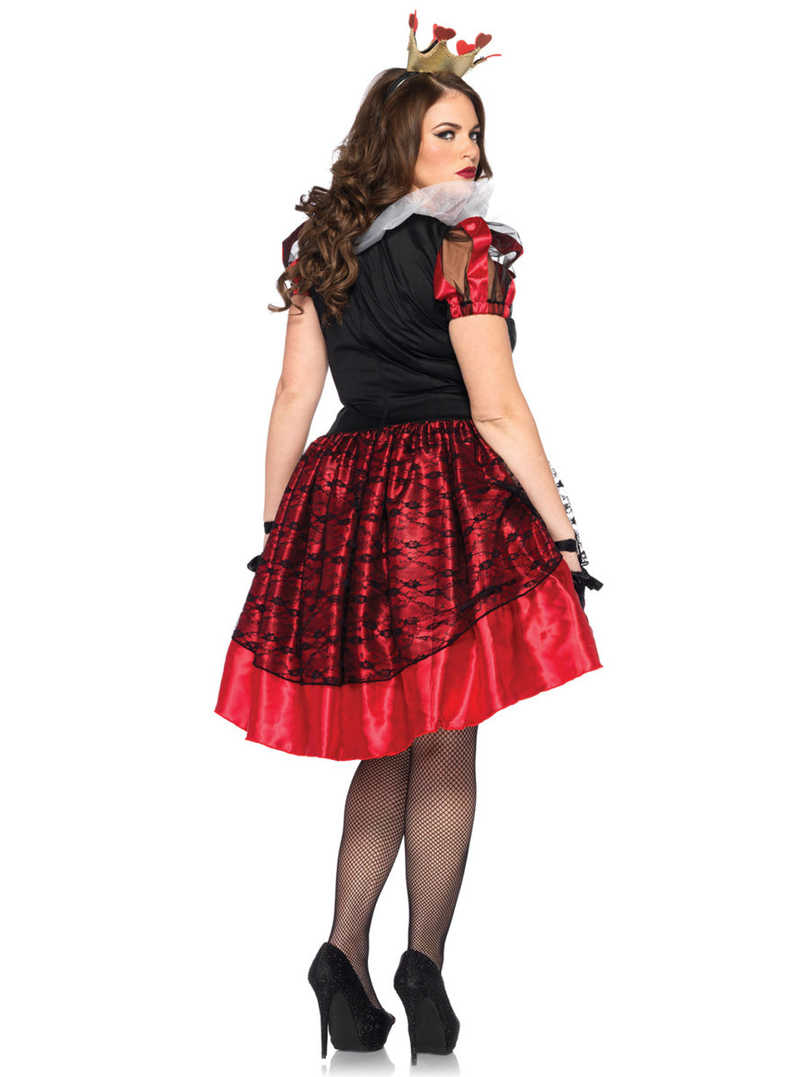 Gothic Red Heart Queen Womens Plus Size Costume