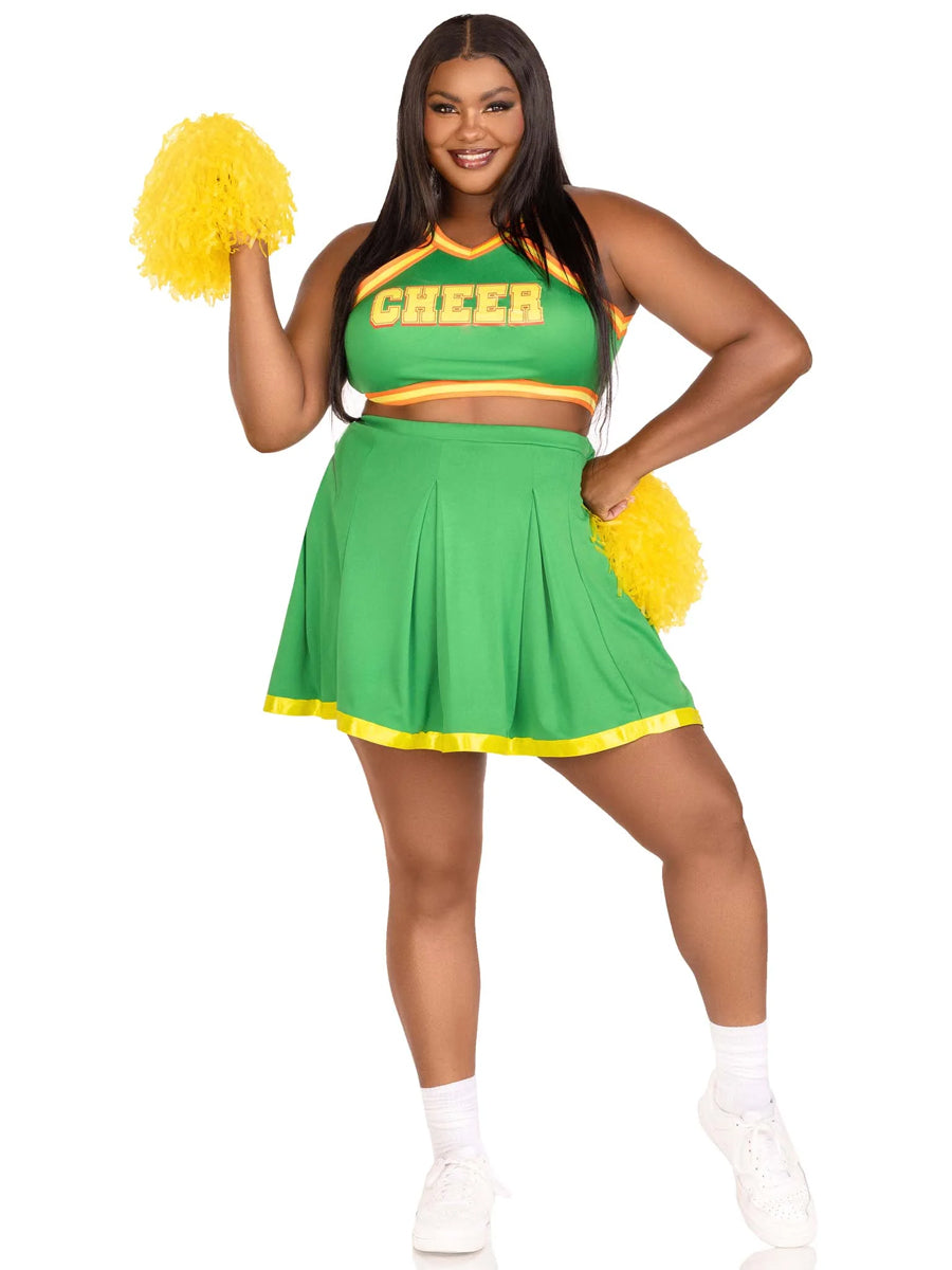 Bring It Baddie Womens Plus Size Cheerleader Costume