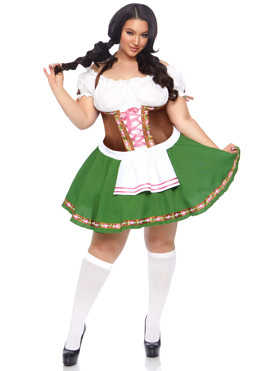 Beer Girl Gretchen Sexy Plus Size Oktoberfest Costume - Main Image