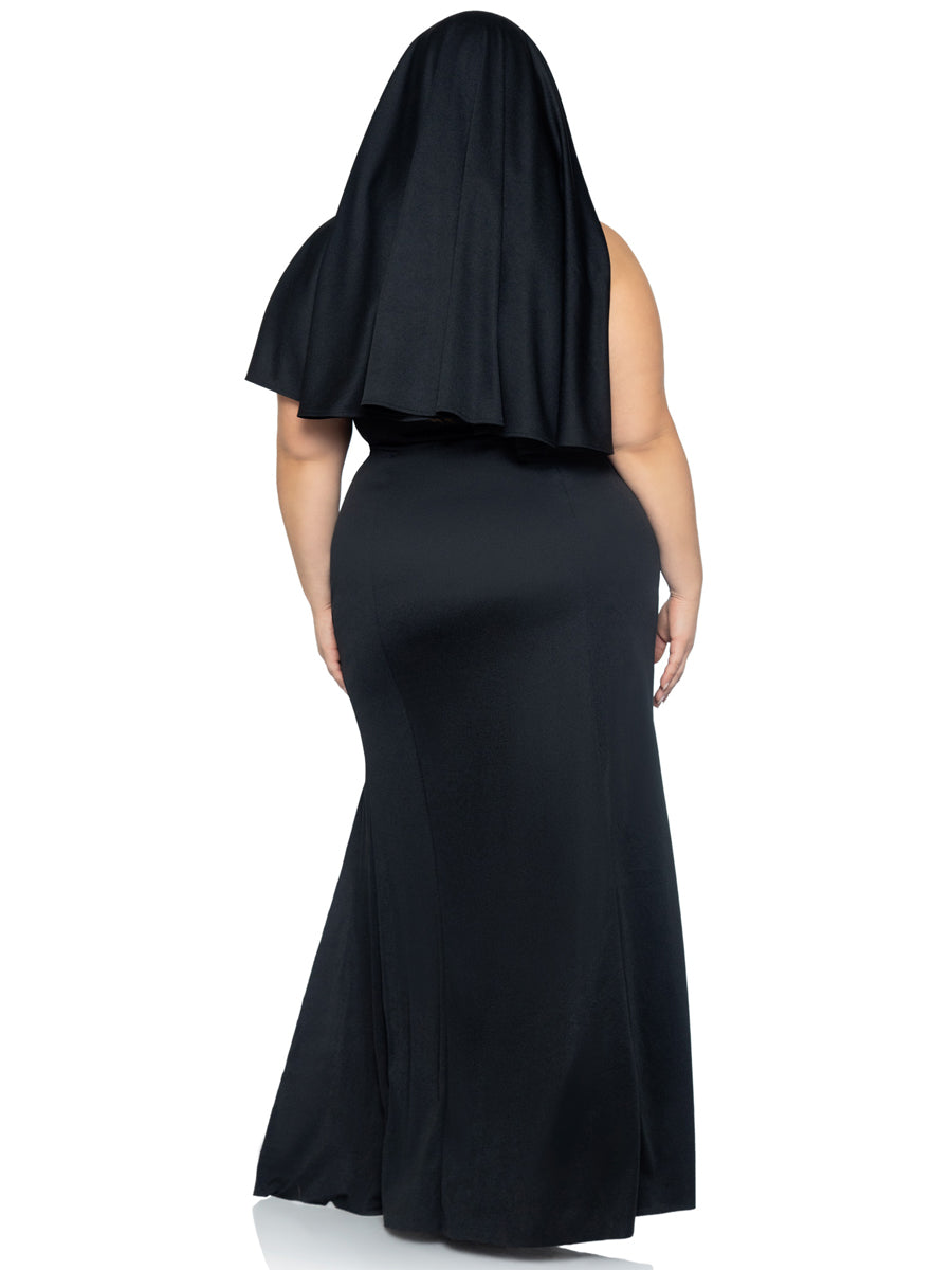 Sultry Sinner Womens Sexy Plus Size Nun Costume