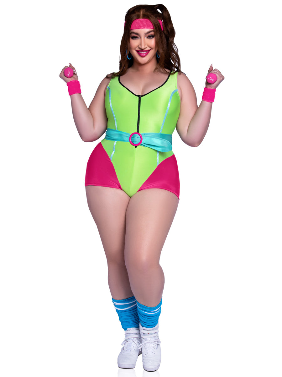 80s Workout Hottie Womens Sexy Plus Size Costume