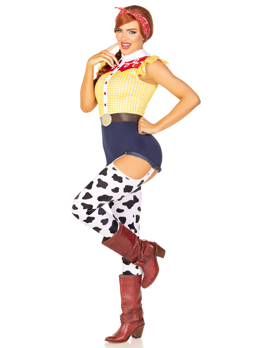 Women's Jessie Toy Story Cowgirl Fancy Dress Costume Side Image