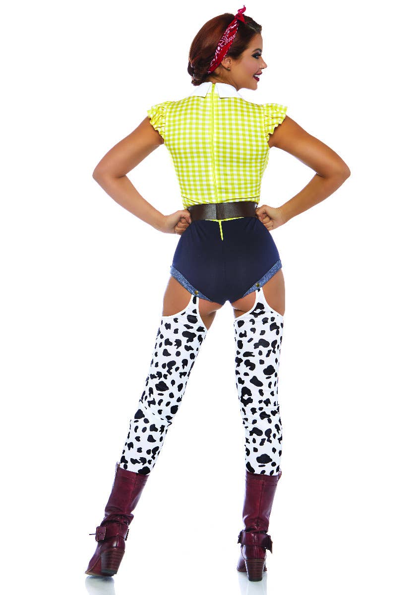 Women's Jessie Toy Story Cowgirl Fancy Dress Costume - Alternate Back Image