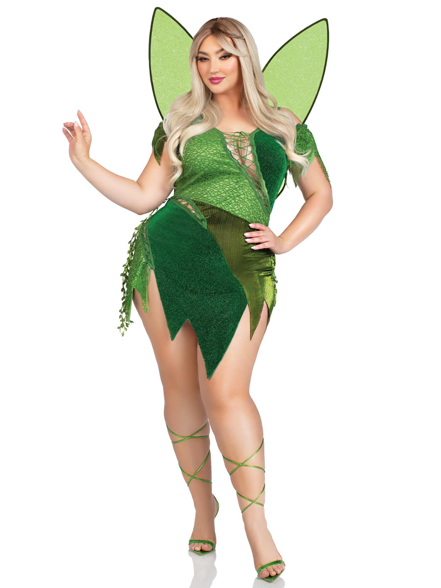 Green Forest Fairy Womens Sexy Plus Size Costume