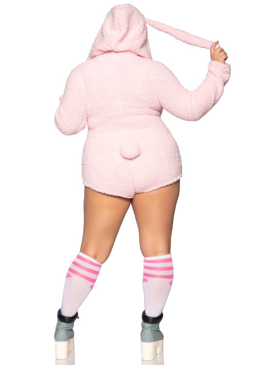 Cuddly Pink Bunny Womens Sexy Plus Size Costume