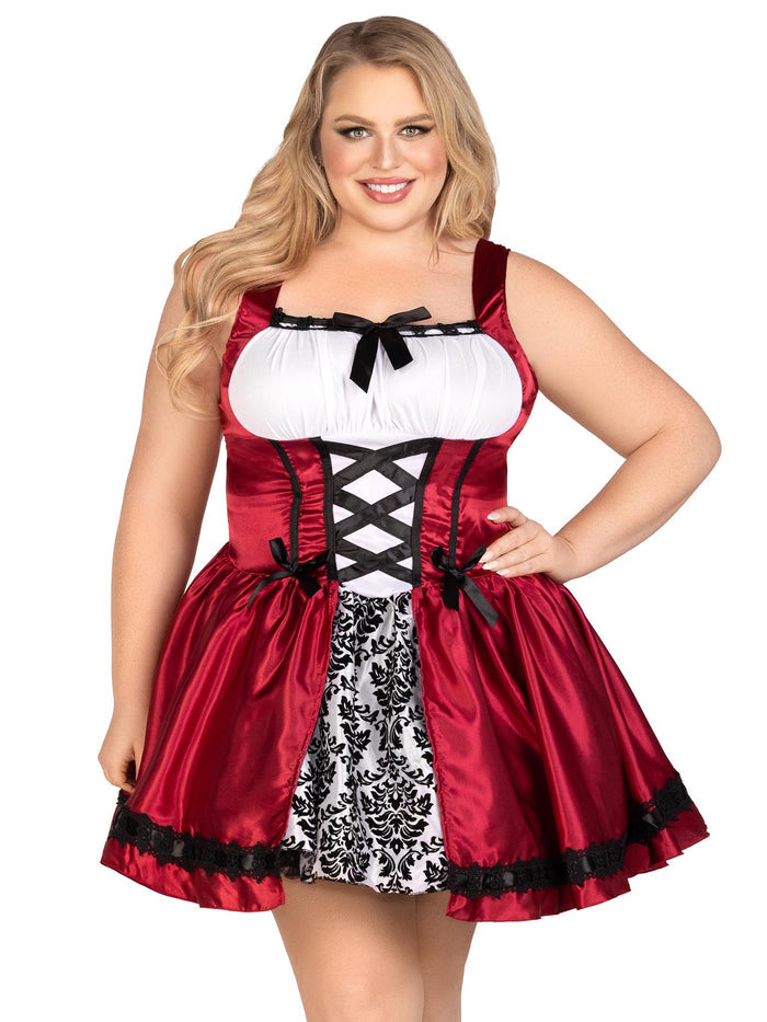 Gothic Little Red Womens Sexy Plus Size Costume