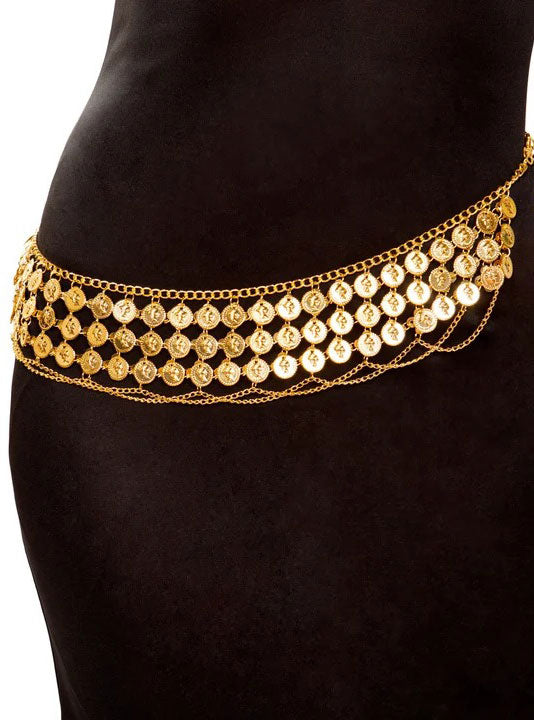 Belly Dancer Gold Coin Costume Belt
