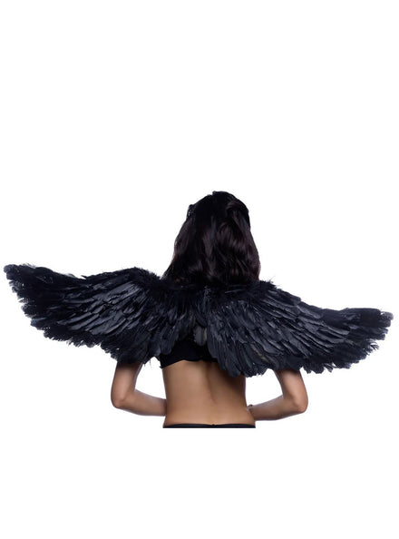 Dark Angel Black Feather Halloween Wings