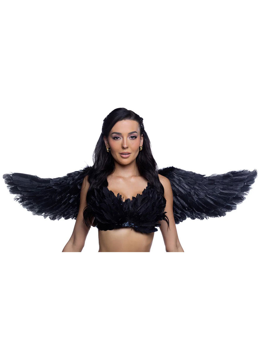 Dark Angel Black Feather Halloween Wings