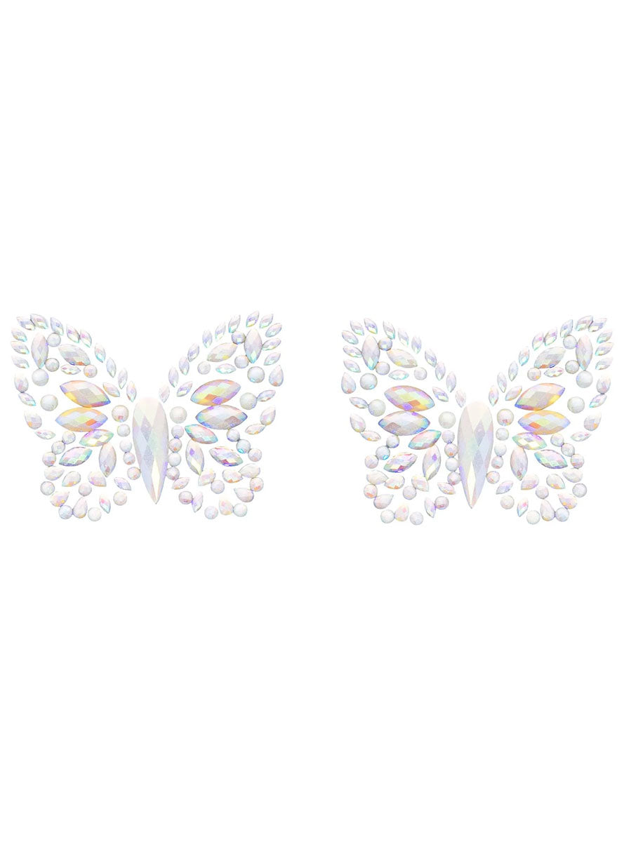 Chrysalis Glow In The Dark Butterfly Womens Nipple Jewel Stickers