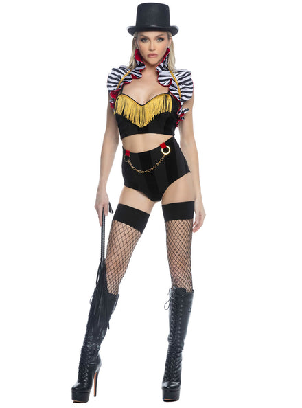 Circus Ring Leader Sexy Womens Lion Tamer Costume - Main Image