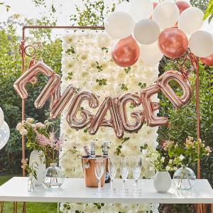 Image of engagement party decorations and supplies