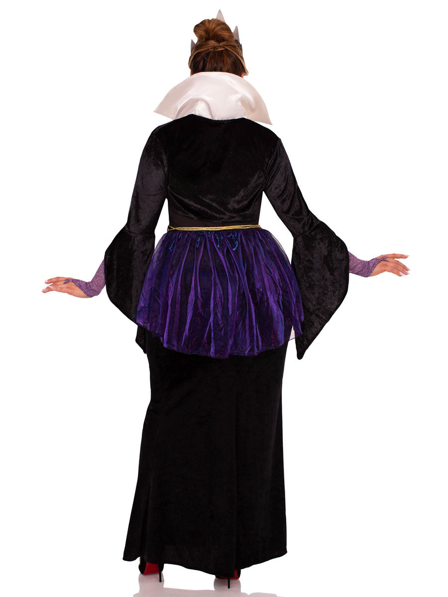 Womens Plus Size Evil Queen Snow White Villain Costume Back Image