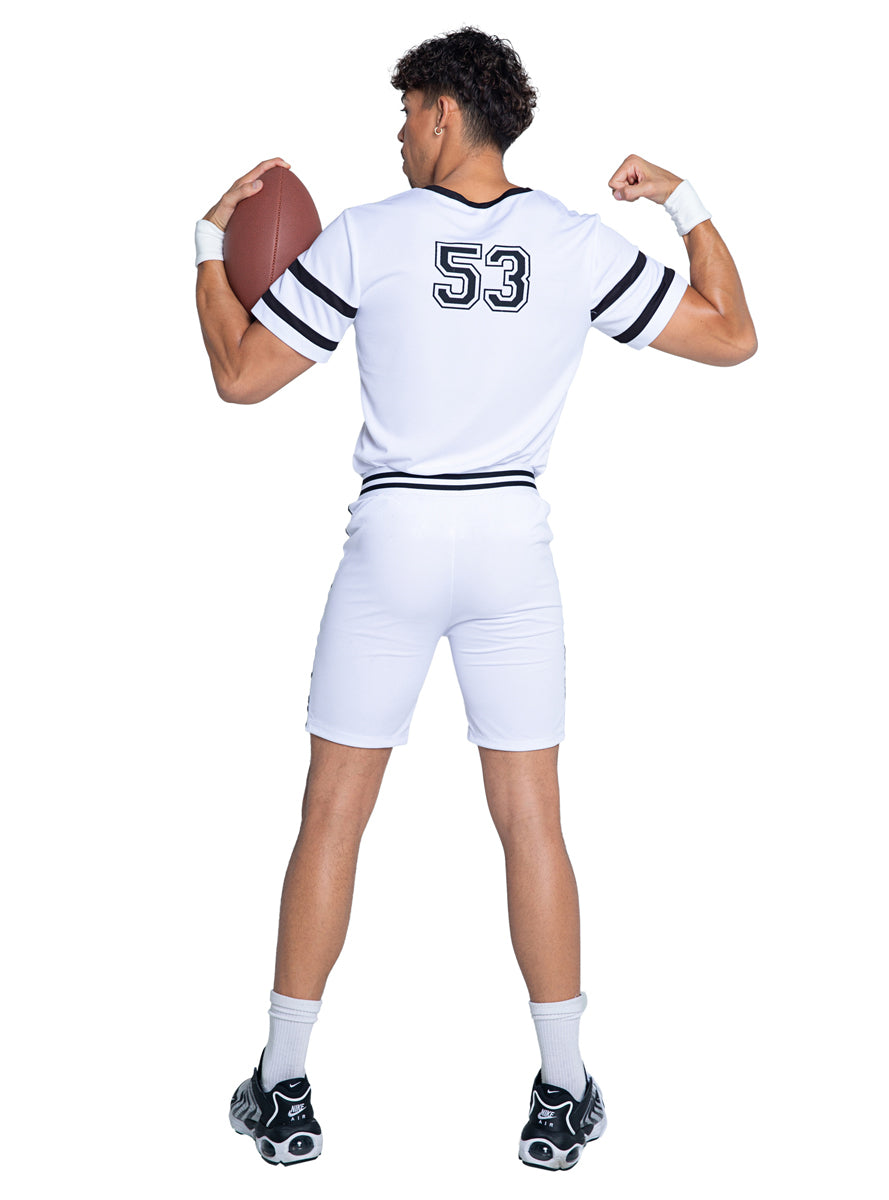 Football Touchdown Hunk Mens Playboy Sports Costume - Back Image