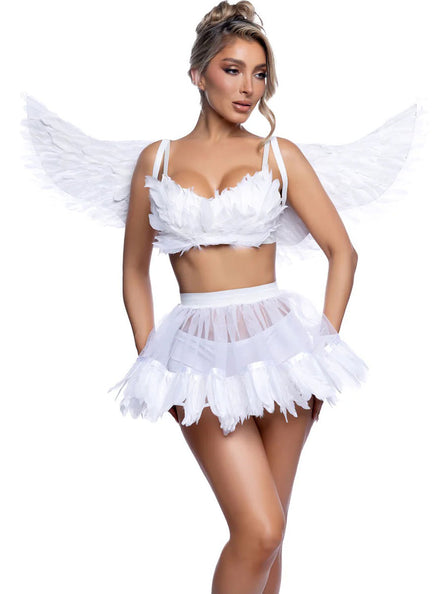 Heavenly White Angel Womens Sexy Costume