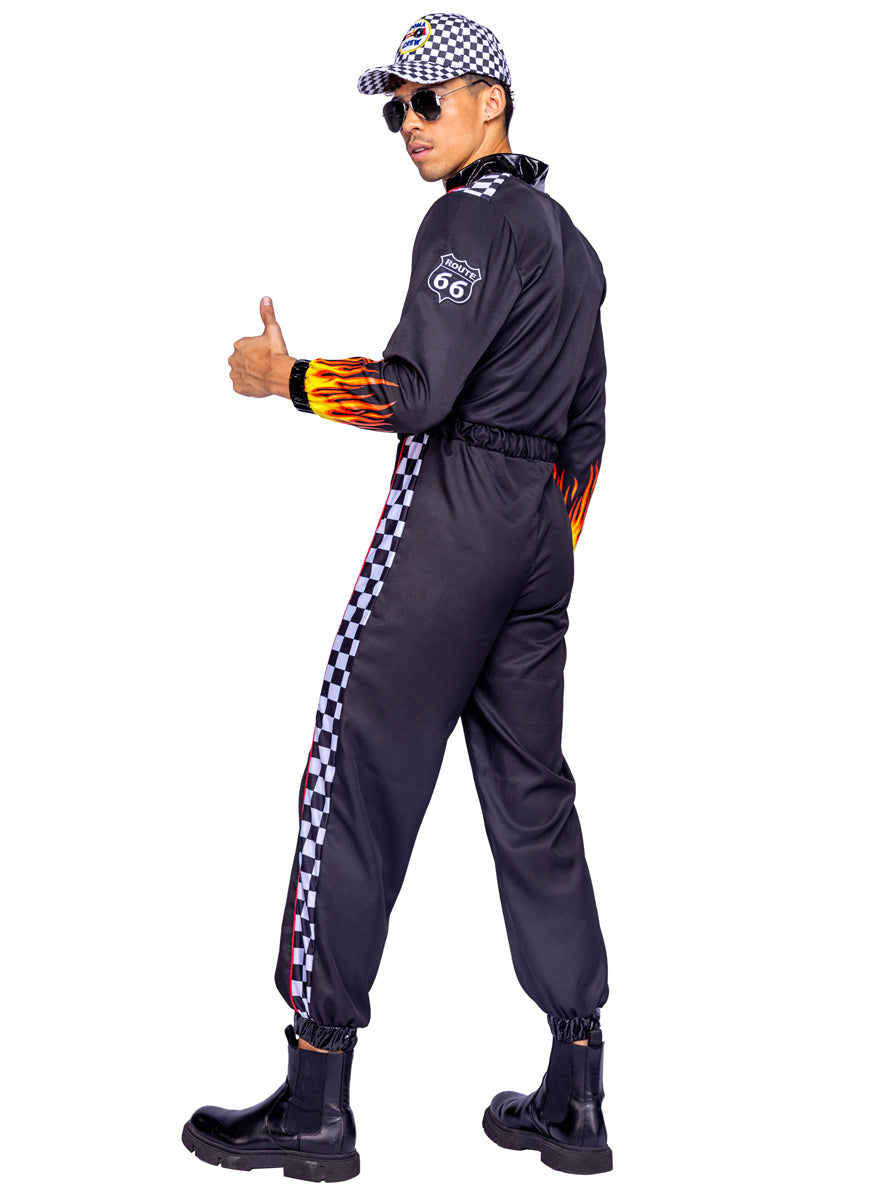 Hunky Racer Car Driver Sexy Mens Costume - Back Image