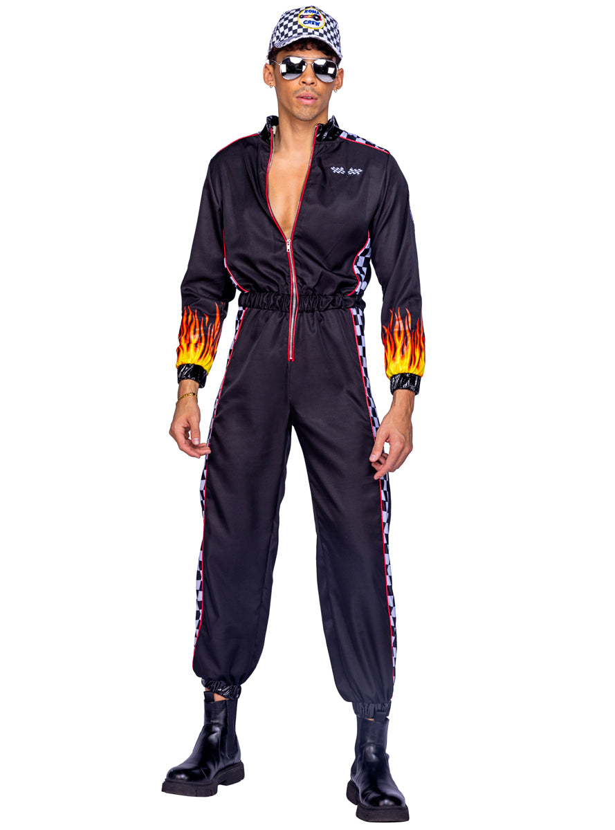 Hunky Racer Car Driver Sexy Mens Costume - Main Image