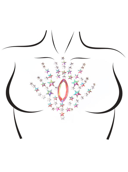 Juniper Multicolour Stick On Body Jewels Alternative Image