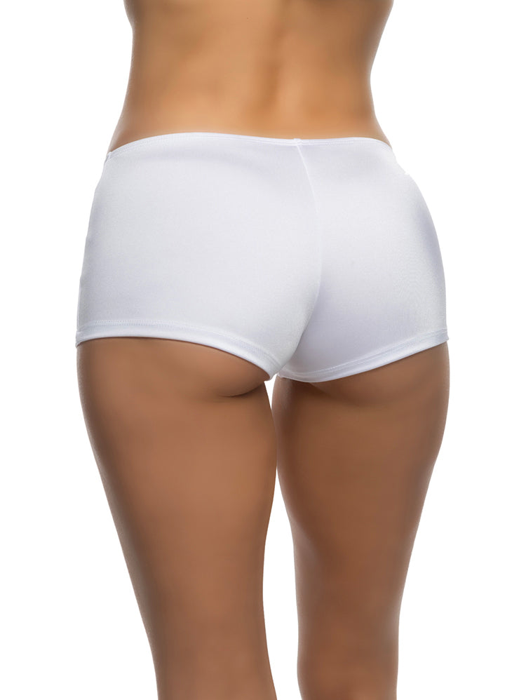 High Waist Womens Classic Black Costume Booty Shorts - Main Image