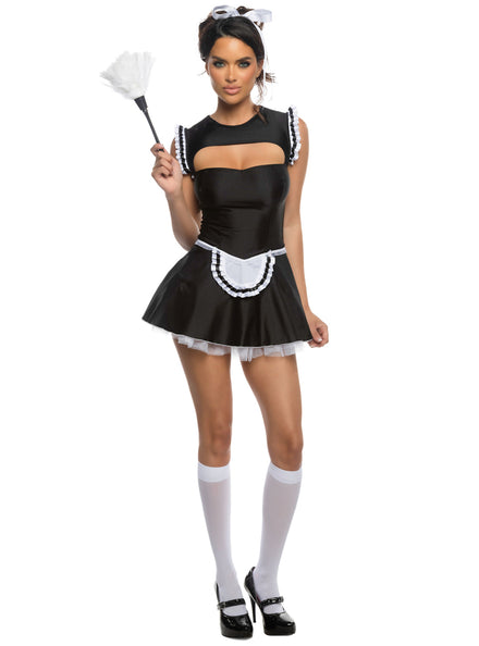 Mansion Mistress Sexy Womens French Maid Costume - Main Image
